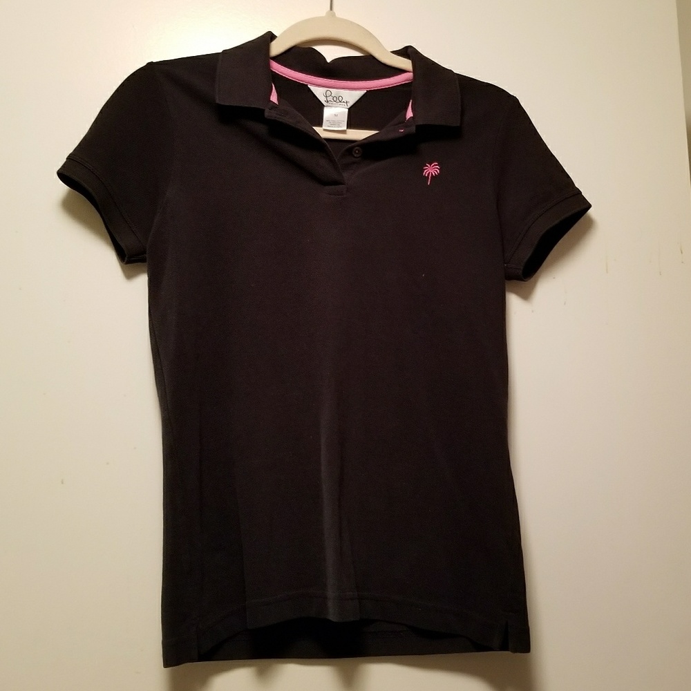 Lilly Pulitzer Black Polo